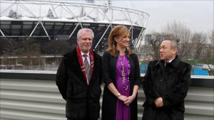 David Gold, David Sullivan and Karren Brady
