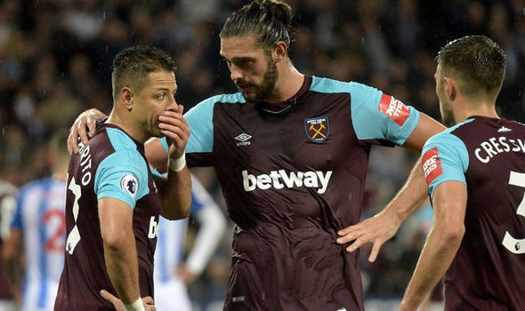 Andy Carroll and Javier Hernandez