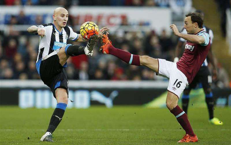 Jonjo Shelvey and Mark Noble