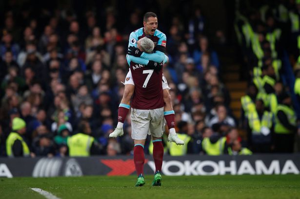 Marko Arnautovic and Javier Hernandez