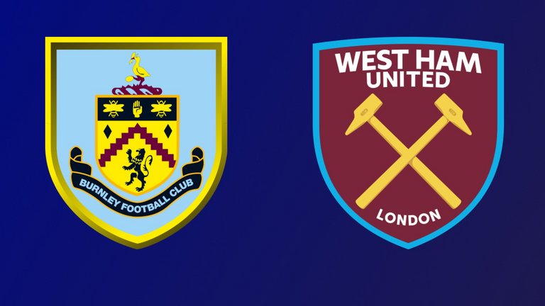 Burnley vs West Ham Crests