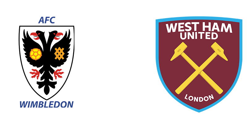AFC Wimbledon vs West Ham Crests