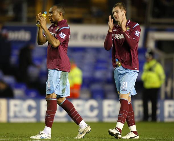 Danny Gabbidon and Jack Collison