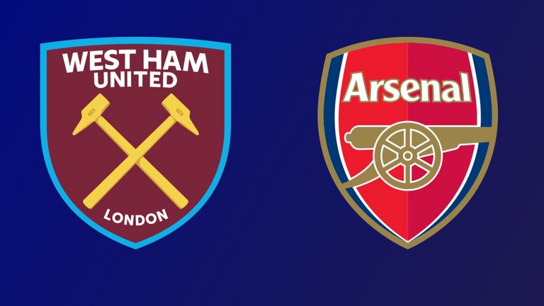 West Ham vs Arsenal Crests
