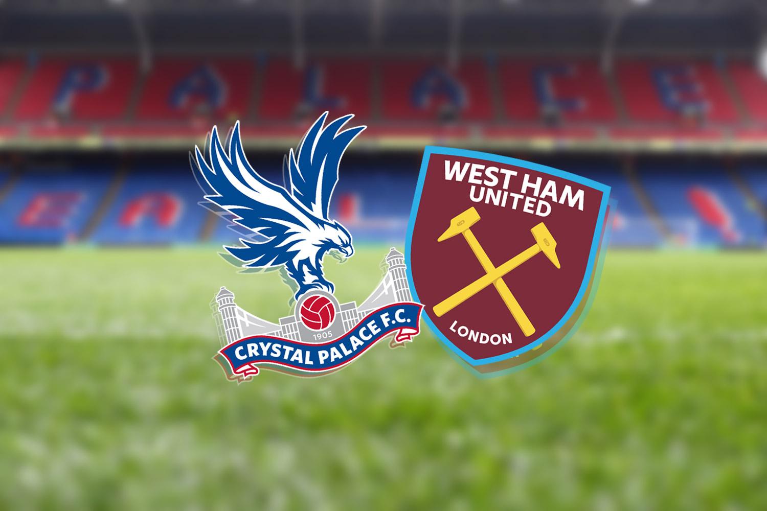 Crystal Palace vs West Ham Crests