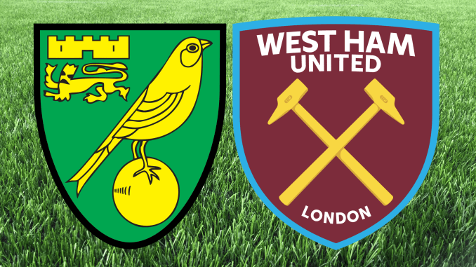 West Ham v Norwich City Crests
