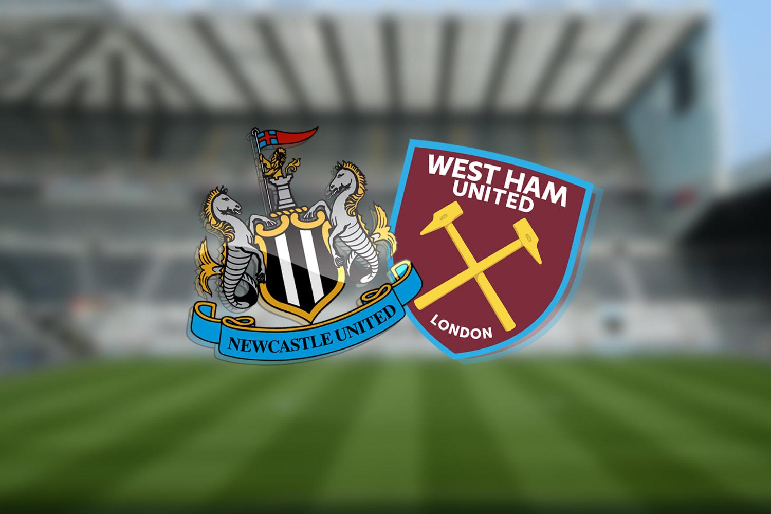 Newcastle v West Ham Crests