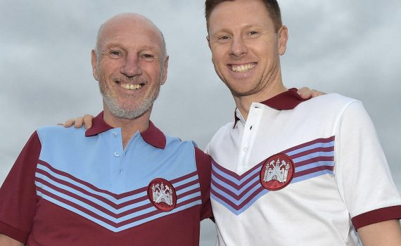 Alvin Martin with son David Martin