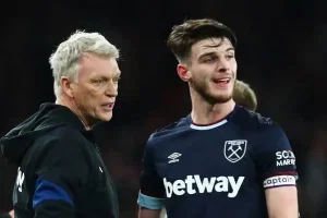 David Moyes and Declan Rice